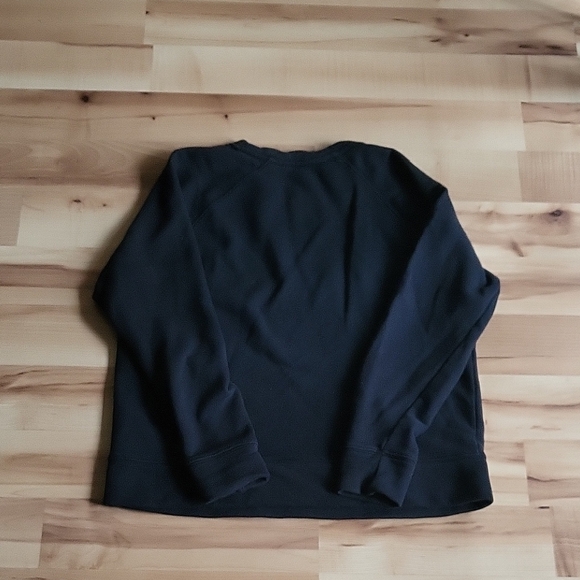 Athleta Athleisure Crewneck Sweatshirt Black Womens Medium - Picture 3 of 5